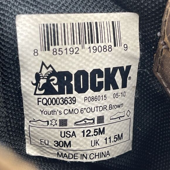 Rocky Kids Boots in Brown and Green Camouflage - Picture 9 of 10